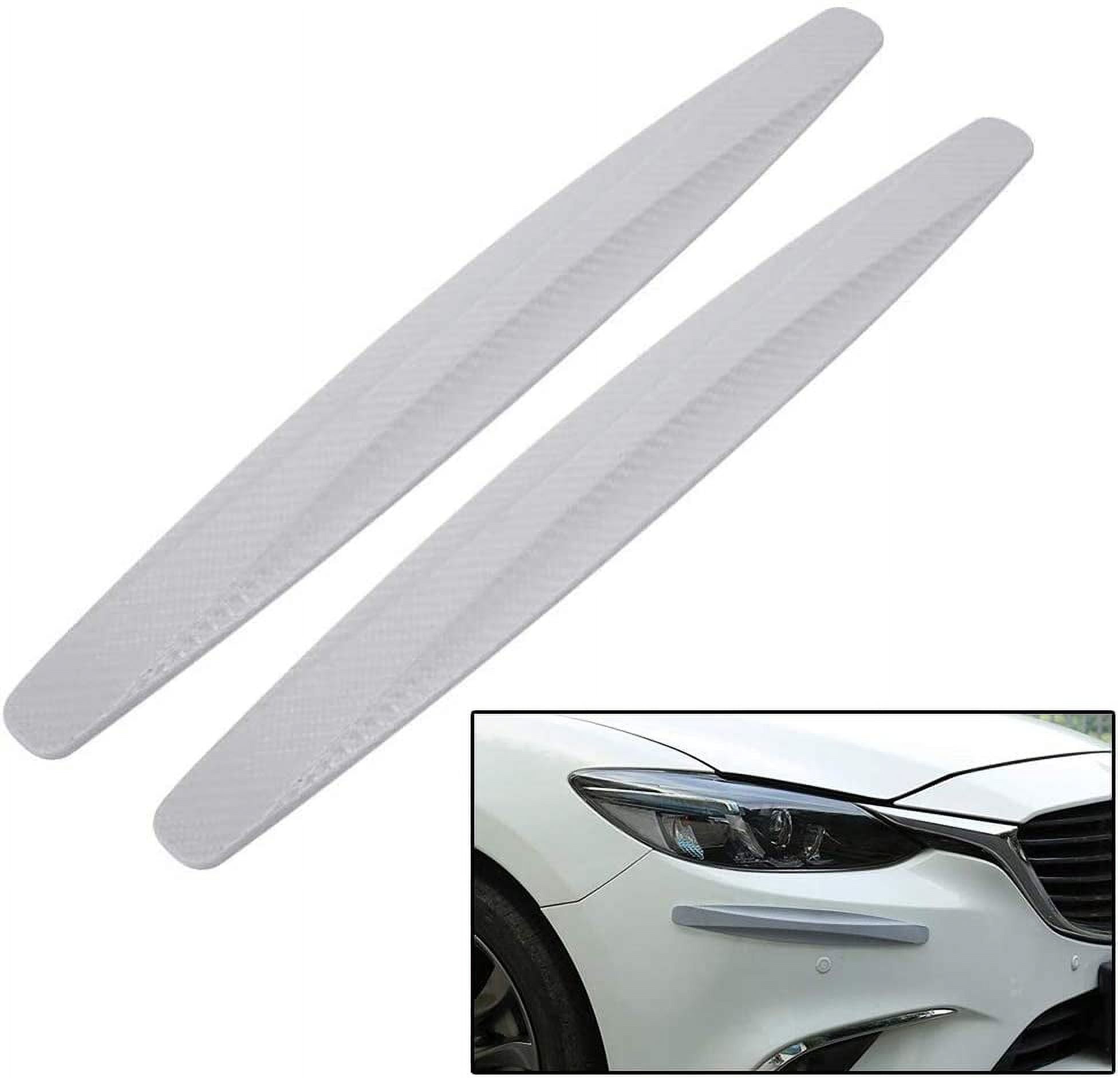 Walbest 2 Pack Car Front Rear Bumper Protector Corner Guard Anti-Collision  Rubber Strips Scratch-Resistant Trim Cover for Cars SUV Pickup Trucks  (Grey) 