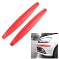 thumbnail image 1 of Walbest 2 Pack Car Front Rear Bumper Protector Corner Guard Anti-Collision Rubber Strips Scratch-Resistant Trim Cover for Cars SUV Pickup Trucks (Red), 1 of 7