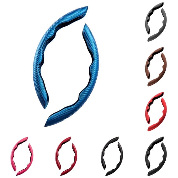 Walbest 2 Pack Car Steering Wheel Cover, Anti-Slip Elastic ABS Safe Driving Steering Wheel Protector for Univesal Car, Brown