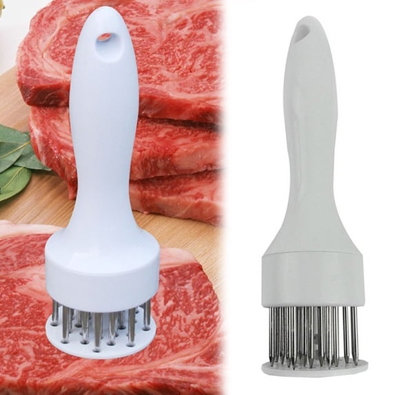 Walbest 2 Pack Meat Tenderizer Tool with Ultra Sharp Stainless Steel Needle Blades, Kitchen Tool for Tenderizing and Cooking BBQ, Marinade, Steak, Beef, and Poultry
