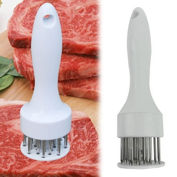Walbest 2 Pack Meat Tenderizer Tool with Ultra Sharp Stainless Steel Needle Blades, Kitchen Tool for Tenderizing and Cooking BBQ, Marinade, Steak, Beef, and Poultry