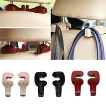 Walbest 2 Pack Universal Auto Car Back Seat Hooks Multi-use Vehicle Concealed Headrest Hanger Holder Hook for Bag Purse Cloth Grocery