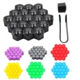 thumbnail image 1 of Walbest 20 Pack Plastic Protective Tyre Valve Dust Caps for Car, SUV, Trucks (Blue, 21mm), 1 of 7