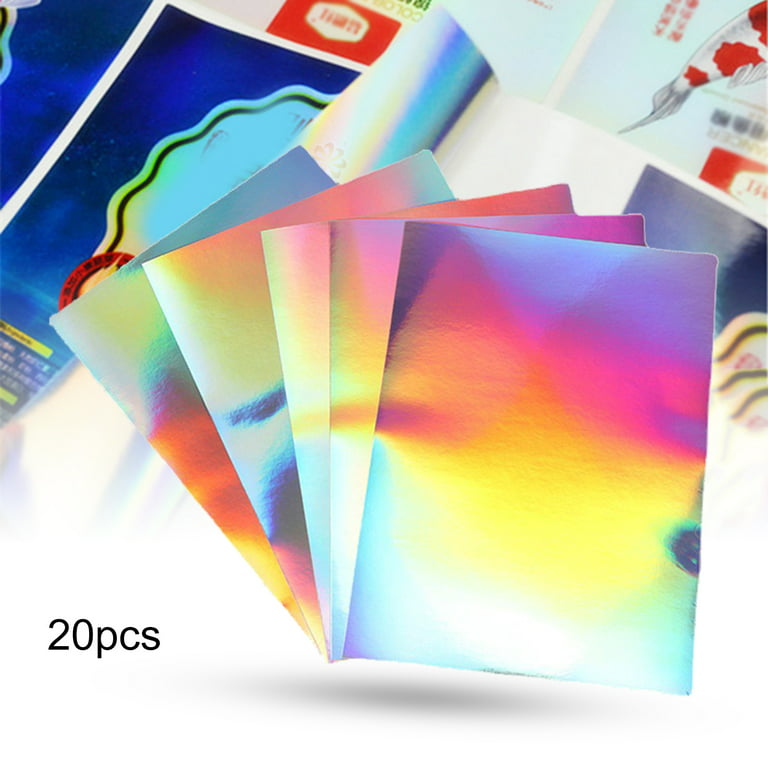 20sheets A4 Inkjet Clear Vinyl Sticker Paper Transparent Sticker