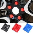 thumbnail image 1 of Walbest 20pcs Universal 19mm Wheel Lug Nut Covers Caps Screw Protector (Red), 1 of 4