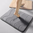 thumbnail image 1 of Walbest 23.6 x 15.8 Inch Bath Mat Quick-drying Anti-scratch Coral Fleece Non-slip Soft Absorbent Bathroom Floor Mat Carpet Household Supply, 1 of 7