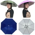 thumbnail image 1 of Walbest 25 6" Diameter Foldable Umbrella Hat for Adults and Kids Hands Free UV Head Umbrella Sunhat for Fishing Gardening Beach and Golf, 1 of 7