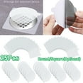 thumbnail image 1 of Walbest 25 Pack Disposable Drain Hair Catcher Self-adhesive Strong Waterproof Square/Round Shower Floor Drain Mesh Filter for Bathroom Kitchen, 1 of 7
