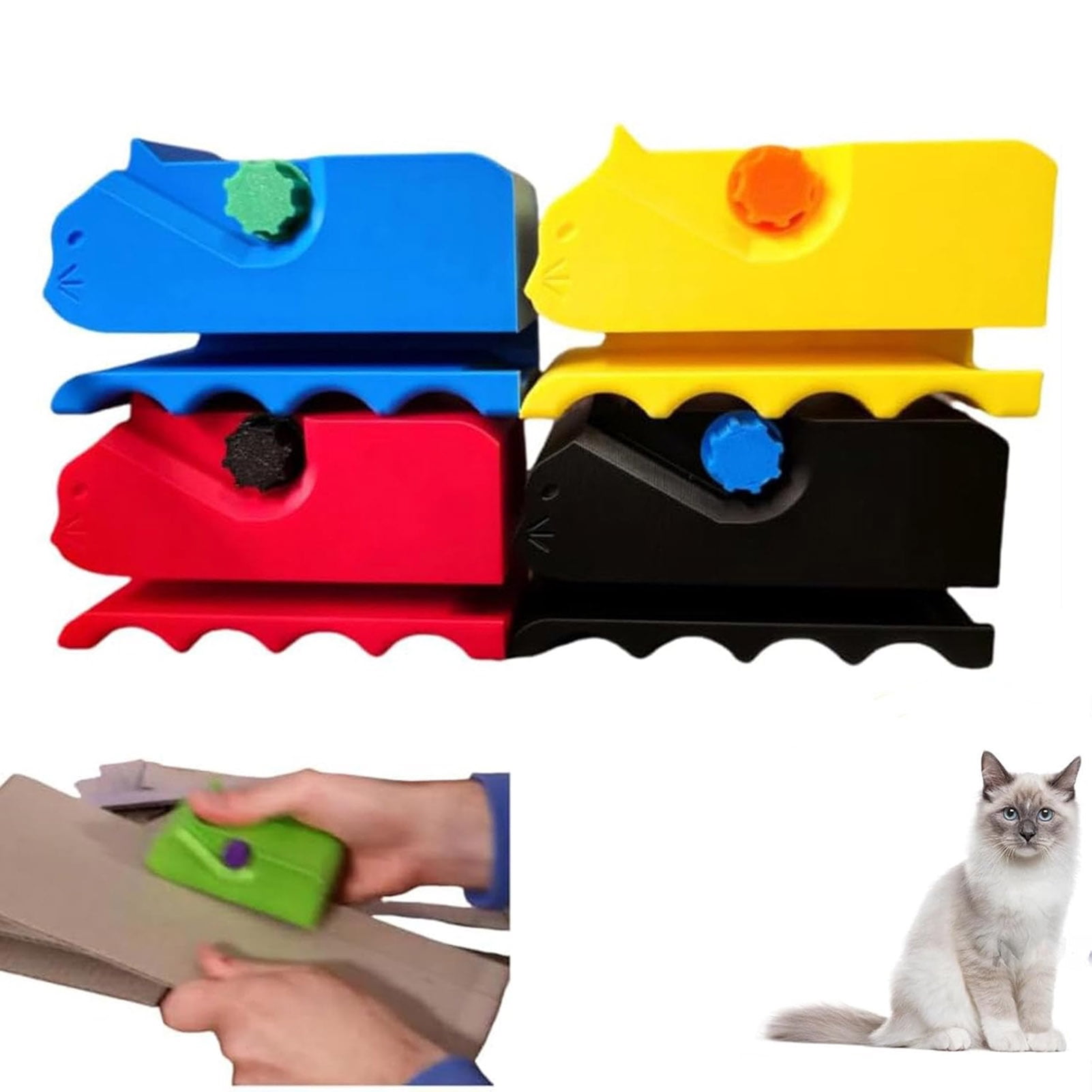 Cardboard Cutter For Cat Scratchers Walbest 2Pcs Cat-Shaped DIY
