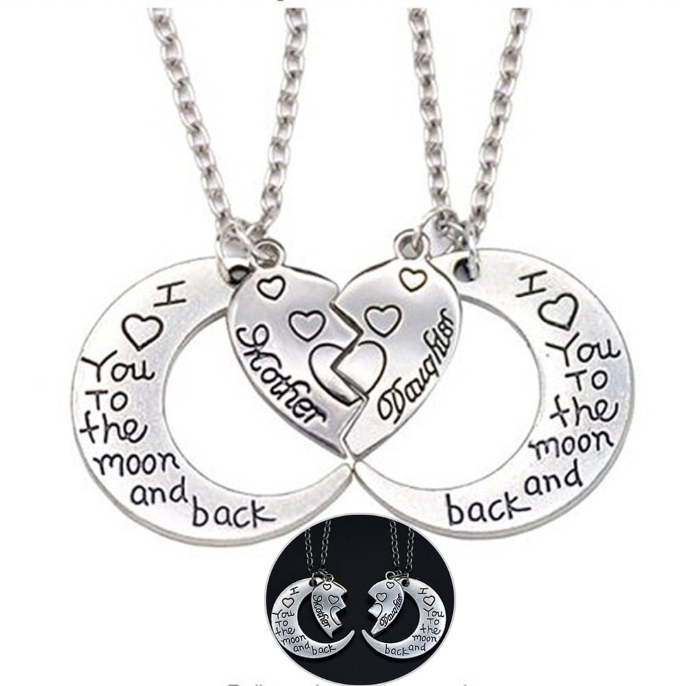 Walbest 2Pcs/set Gifts for Mom I Love You to The Moon and Back Mother ...