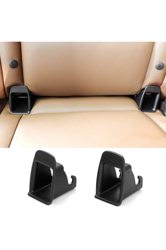 2pcs Car Child Seat ISOFIX Interface Buckle, Black Fixed Guide Groove Black