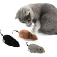 thumbnail image 1 of Walbest 3 Pack Cat Dog Pet Clockwork Mouse Toy, Wind Up Plush Mouse Toys Cat Catch Toy, Cat Kitten Play and Chase Moving Funny Toy (Random Colour), 1 of 6