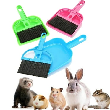 Walbest 3 Pack Mini Hand Broom and Dustpan Set, Small Dust Pans with Brush Set Cleaning Tool for Desk, Car, Pet Cage and Animal Waste