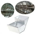 thumbnail image 1 of Walbest 3PCS Bunny Rabbit Cage Metal Food Box, Rabbit Hutch Trough Feeder Drinker Food Bowl Equipment Tools for Farming Animals, 1 of 7