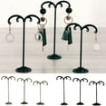 thumbnail image 1 of Walbest 3Pcs/set Earring Stand Wrought Iron Earring Display Storage Rack for Photography Jewelry Props Show Closet Retail Store Display, Hook Shape, 1 of 7