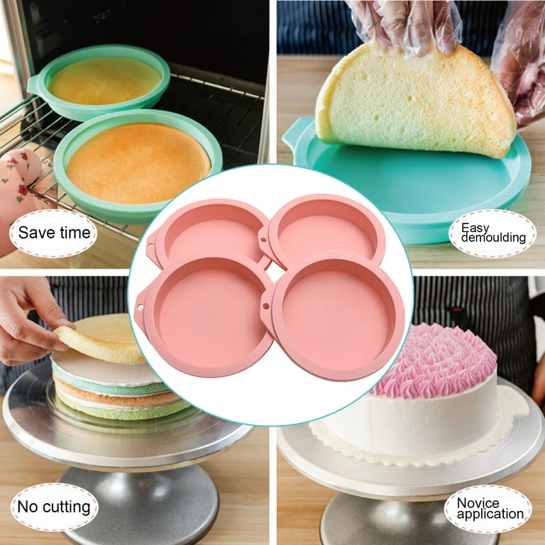 Walbest Pieces Heat-Resistant Silicone Multi-Use Cake Molds