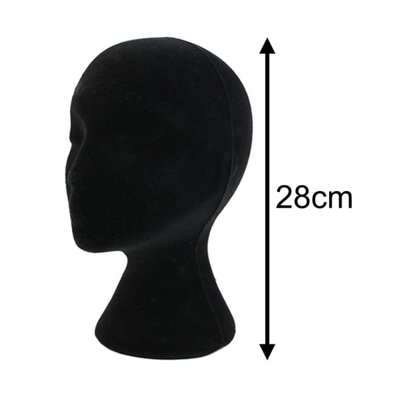 FOULEZRE 4PCS 11" Foam Wig Head, Tall Female Foam Mannequin Wig Stand and Holder for Style, Model And Display Hair, Hats and Hairpieces , Mask - for Home, Salon
