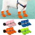 thumbnail image 1 of Walbest 4Pcs Dog Shoes Breathable Pet Shoes Outdoor Dog Booties Summer Hot Pavement Dog Paw Protectors for Walking Hiking Running, 1 of 8