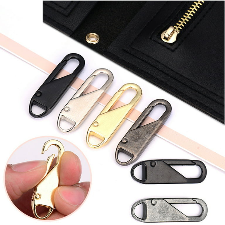 10 Pcs Zipper Pull Tab Detachable Zipper Pull Metal Zipper