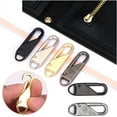 thumbnail image 1 of Walbest 5/10/20 Pieces Replacement Zipper Pull Head, Zipper Metal Puller Slider Zipper Extender Handle Mend Fixer for Suitcases Luggage Backpacks Purses Handbags Jacket Coat Boots, 1 of 7