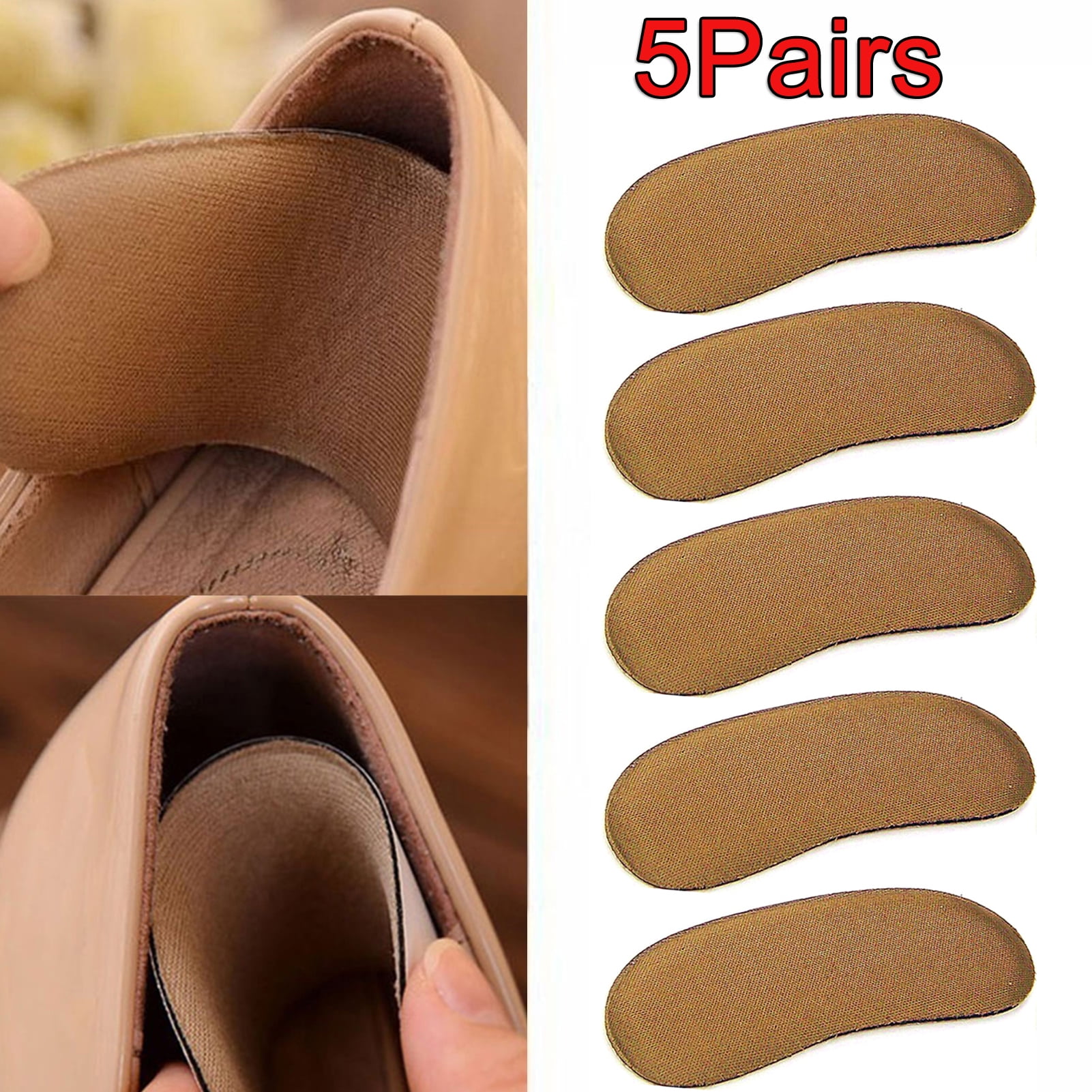 PALAY Heel Grips, 3 Pairs Silicone Shoes Too Big Insole Inserts Back Liner  High Heel Cushions for Shoes Boot Cushion T Shape 3 Colors, Silicone Heel  Pad, Gel Heel Pads, Gel Heel,