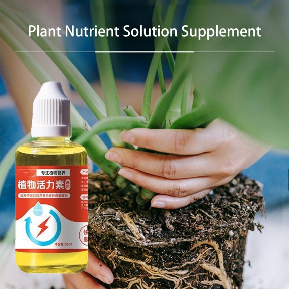 Walbest 50ML Plant Nutrient, Promote Sprouting Rapid Flowering Fast Potting Rooting Plant Nutrient Solution Supplement Garden Accessory
