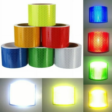 Walbest 5M Safety Warning Reflective Tape High Intensity Hi Vis DIY Vinyl Self-Adhesive