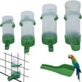 thumbnail image 1 of Walbest 5Pcs/set Automatic Bird Feeder Bird Cage Water Dispenser Food Bottle Bowl Hanging Drinker Container for Parrots Parakeets Budgie Cockatiel Lovebirds Finch, Feeding Tools, 1 of 7