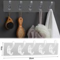 thumbnail image 1 of Walbest Acrylic Hanger Hook Wall Mount 5 Hooks Non-trace Wall Hook for Towel Purse Bathroom Entryway Kitchen, 1 of 7