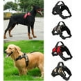 thumbnail image 1 of Walbest Adjustable Pet Dog Harness with Metal Ring and Easy Control Handle for Small Medium Large Dogs, Black, XL, 1 of 7