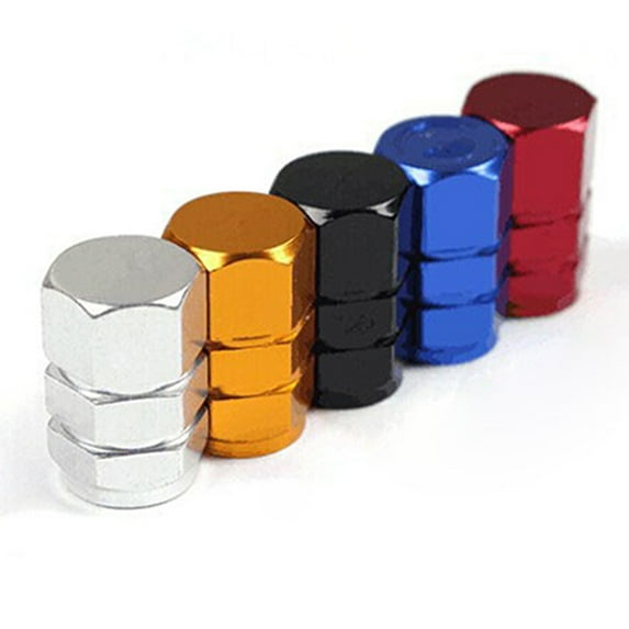Walbest Aluminum Tire Caps, Aluminum Tire Caps, Multiple Colors, 4 Piece