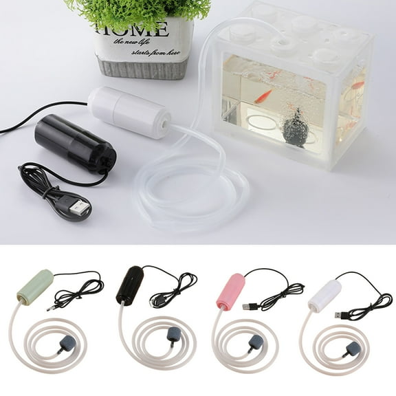 Walbest Aquarium Air Pumps,Portable Mini USB Aquarium Fish Tank Oxygen Air Pump Mute Energy Save Compressor