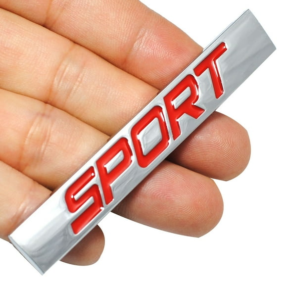 Walbest Auto Car Vehicle Rear Trunk Body SPORT Letter Metal Sticker Emblem Badge Decoration Universal