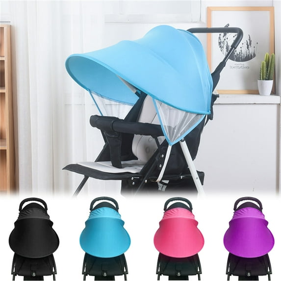 Walbest Baby Stroller Sun Shade Sun Windproof Sun Shield Visor for Strollers Pram Pushchair Buggy Stroller Anti UV Sunshade Parasol Sun Rain Shade Canopy Cover Awning 33 46" x 18 9"