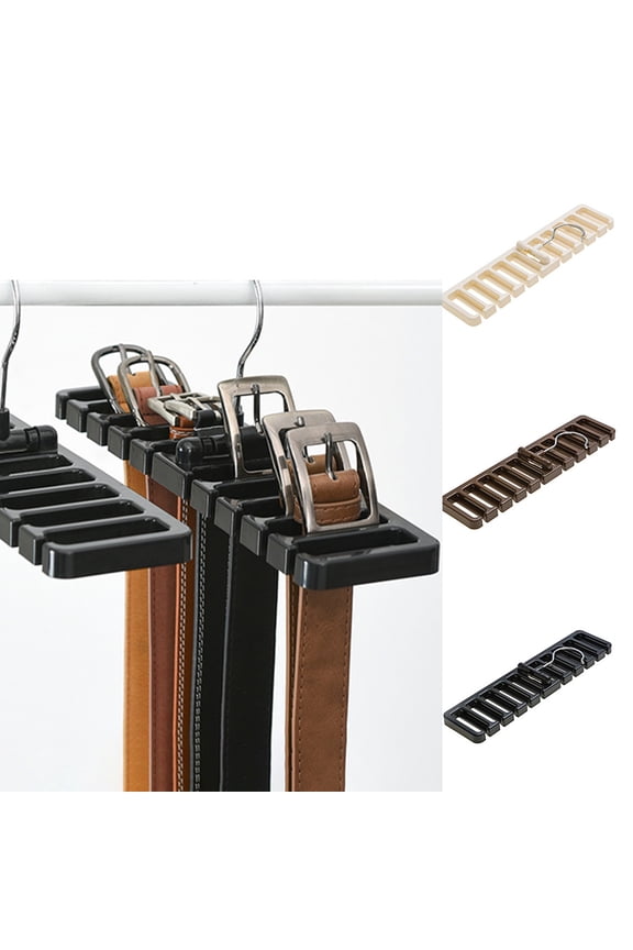 Belts Rack, Storage Organizer, Tie Belt Scarf Hanger, Holder - Closet Tie Rack Hanger Sturdy for Men Women, 1 piece