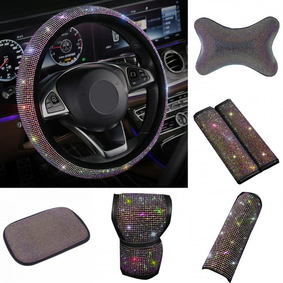 Walbest Bling Car Set Automotive Decorative Interior Hardware & Accessories, Cloth