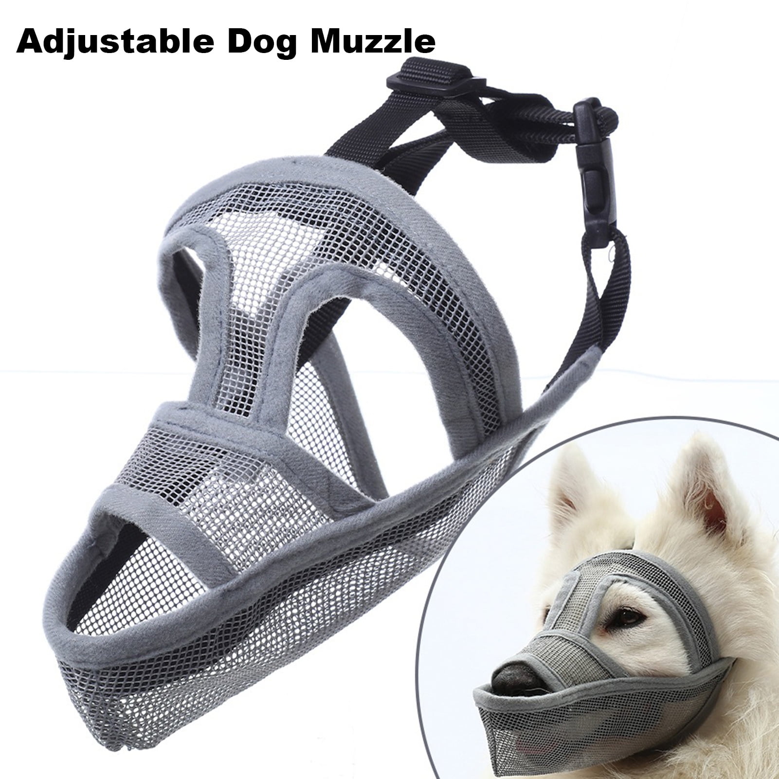 Walbest Breathable Mesh Dog Muzzle Anti Bark Pet Mouth Cover Prevent