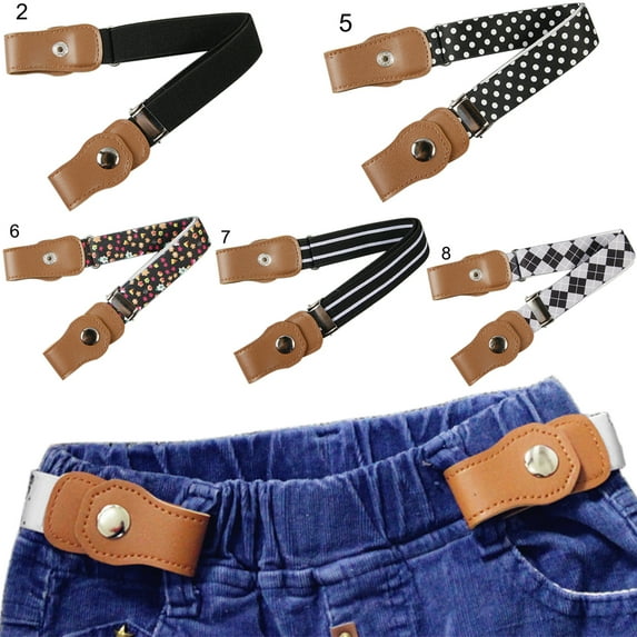 Walbest Buckle-free Kids Toddlers Belt Adjustable Elastic Belt Stretch Waistbelt for Boys and Girls, One Size Adjustable (13.78" - 23.62")