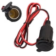 thumbnail image 1 of Walbest Car 12V Cigarette Lighter Charger Cable Female Socket Plug Connector Adapter with Cover, 1 of 7