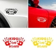 thumbnail image 1 of Walbest Car Auto Cute Kids on Board Handprint Reflective Decals Sticker Decoration Universal, 1 of 6