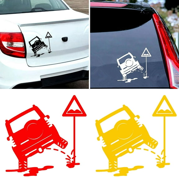 Walbest Car Auto Vehicle Body Window Truck Road Sign Reflective Decals Sticker Decor Universal