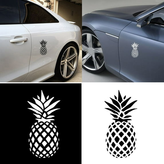 Walbest Car Auto Window Door Decal Pineapple Pattern Sticker Decor Universal