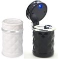 thumbnail image 1 of Walbest Car Cupholder Travel Ashtray with Lid and LED Light, Ideal Decorative Cigar Ash Bucket, Cigarette Ashtray, Car Waste Bin - White, 1 of 7