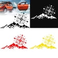 thumbnail image 1 of Walbest Car Decals, Compass with Mountain Jeep Stickers, Waterproof Vinyl Hood Decal/Car Window Stickers/Auto Graphics Body Side, 1 PCS Car Stickers for Jeep Wrangler SUV Ford Decoration (Yellow), 1 of 7