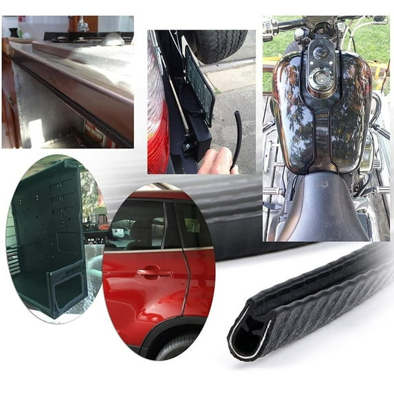 Walbest Car Door Edge Guards 16.4Ft - Flexible Rubber Edge Trim For Protecting Edges of Cars, Boats, Vehicles & Metal Glass Equipment, Durable and Removable Protector Guard Seal Strips Silver