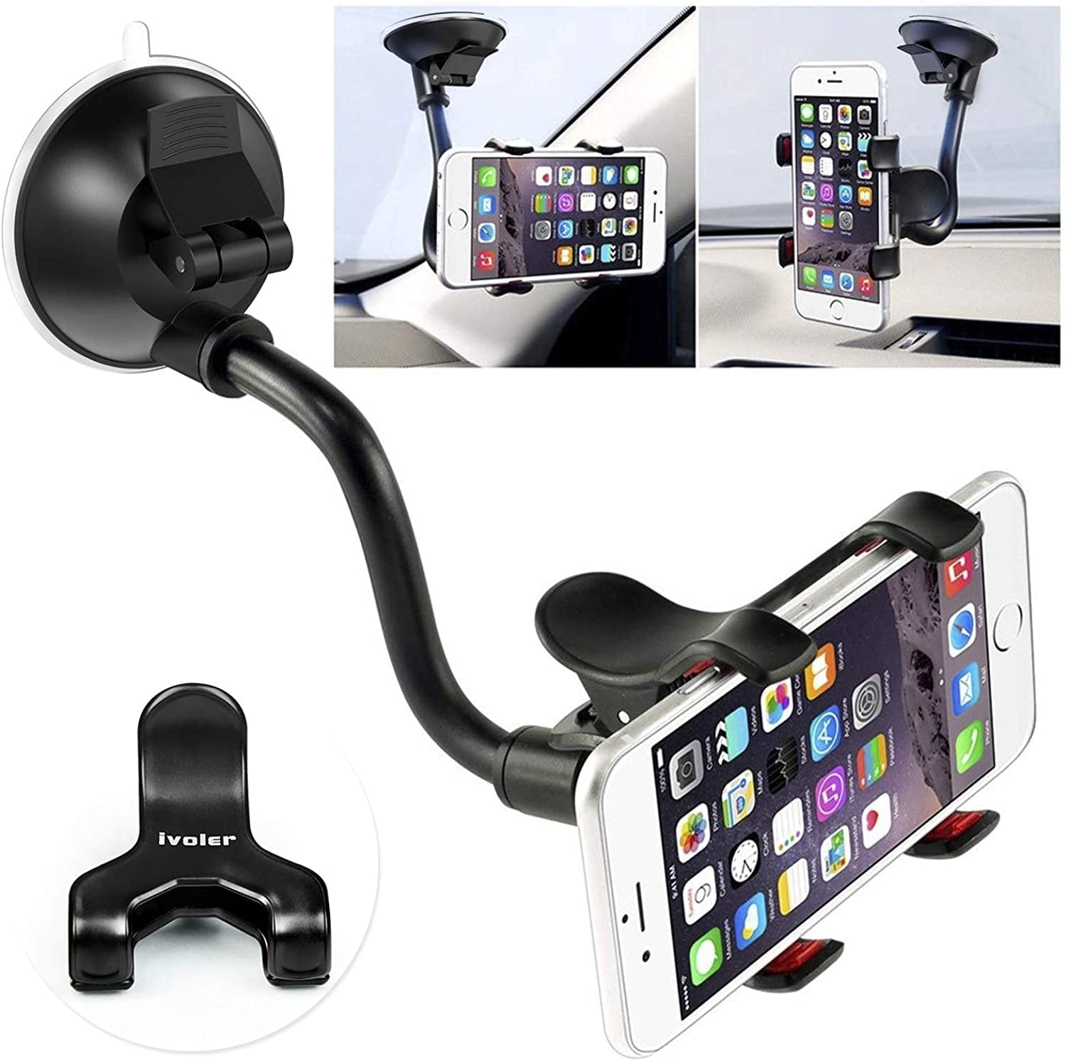 Window Car Mount & Quick Grip XL Holder for iPhone XS MAX (sku 52828) main image 1