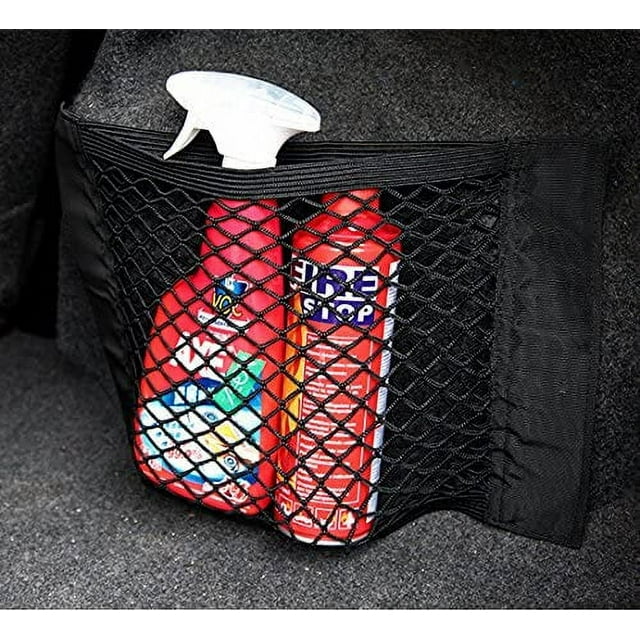 Walbest Car Rear Cargo Net, Universal Adjustable Elastic Trunk Cargo
