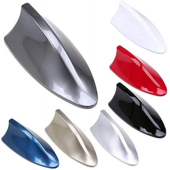 Walbest Car Vehicle Shark Fin Roof Antenna Aerial FM/AM Radio Signal Universal Trim Golden