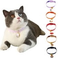 thumbnail image 1 of Walbest Cat Collar with Bell Cute Printed Pendant Adjustable Breakaway Pet Cats Dogs Collars, 1 of 7
