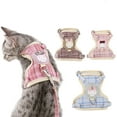 thumbnail image 1 of Walbest Cat Harness with Leash, Escape Proof Kitten Vest Nylon Mesh Harness for Walking, Easy Control Safe Pet Harness with Traction Rope for Small Large Kitten, Fit for Puppy, Rabbit (S Size), 1 of 7